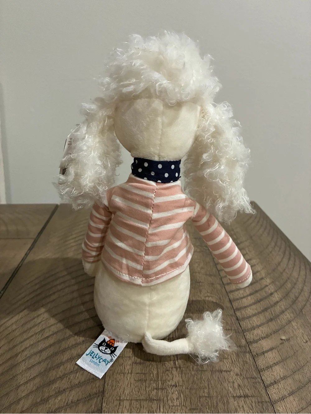 JELLYCAT Beatnik Buddy Poodle Plush 12” BEB3P NEW NWT White Dog Toy Retired RARE